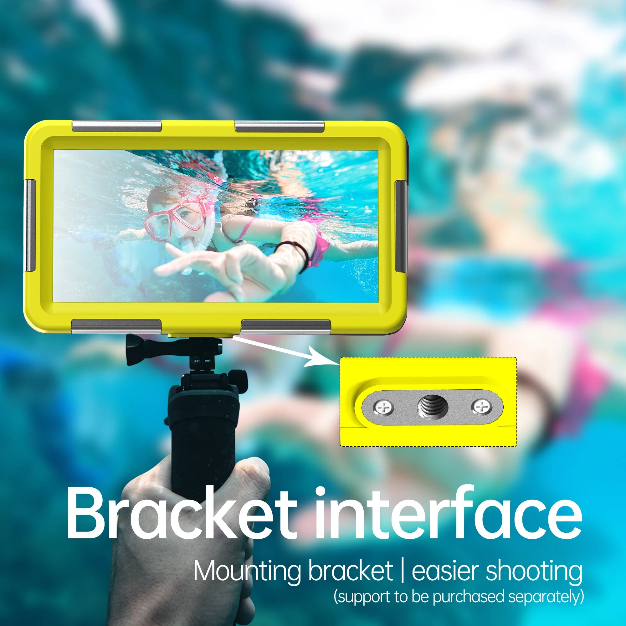 Shellbox - Underwater 15m Diving Case, Suitable for Iphone/Samsung/Xiaomi/Huawei/Google, 6.9inch Universal Waterproof Phone Case for Underwater Photography Ip68 Professional Outdoor Swimming and Diving